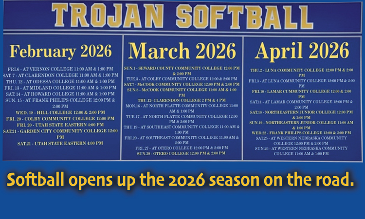 Softball opens up the 2026 season on the road. 